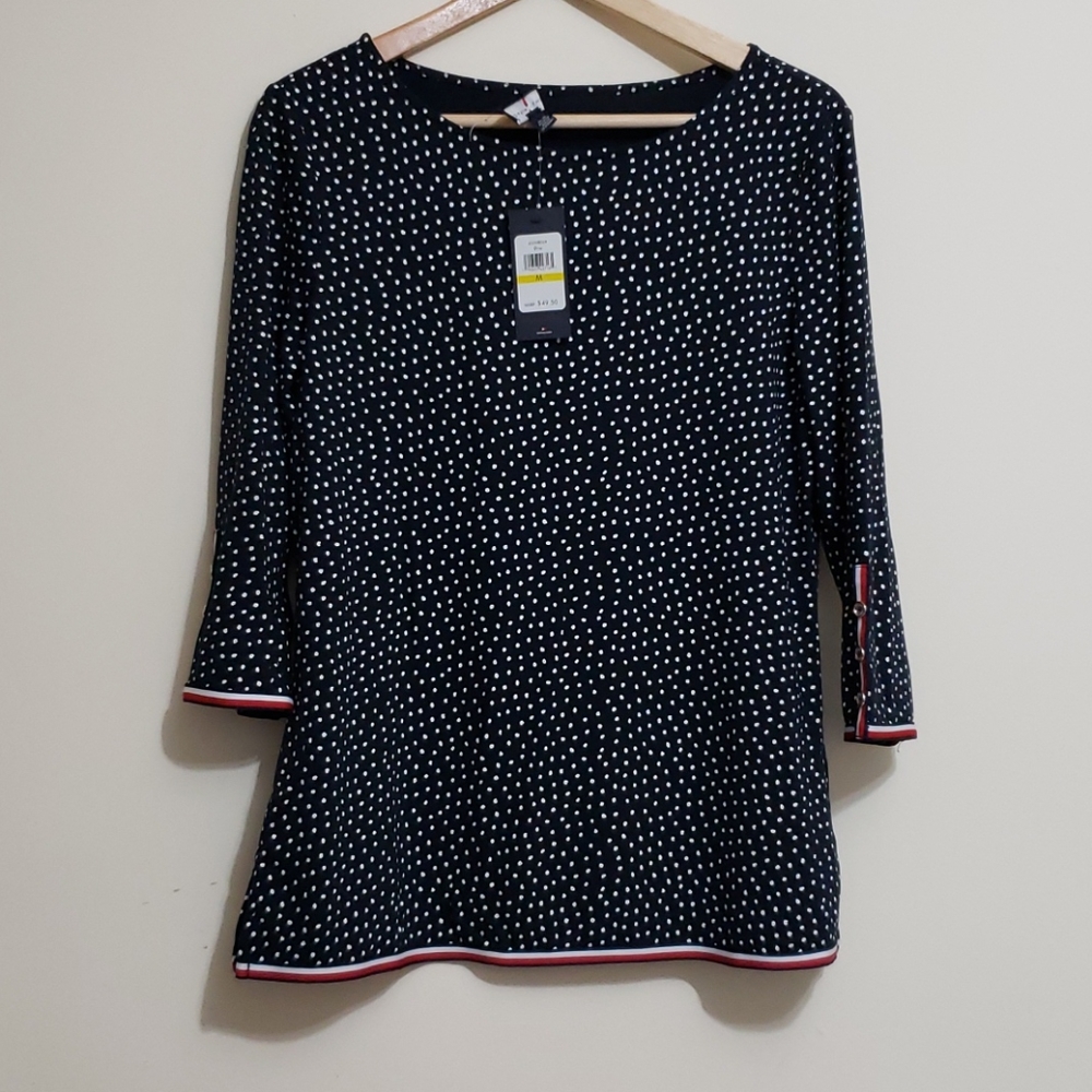 Tommy Hilfiger Polka Dots Blouse